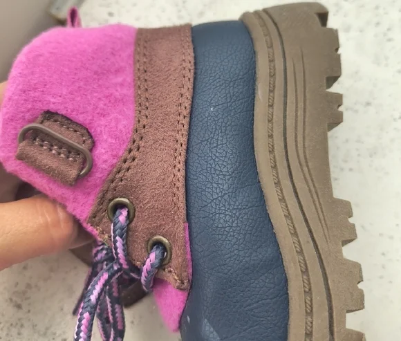 Carter's Purple and Brown Kids Boots - Picture 4 of 5